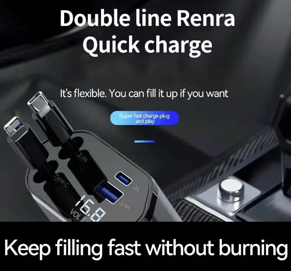 salelink.co.nz Unbranded Car Charger Fast Car Charger 120W Car Charger Fast Car Charger 120W | Action Outdoors NZ