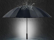 dealonline.co.nz dealonlinenz 24-Rib Umbrella with Carrying Cover - Arc 130CM NAVY Navy 24 Rib Umbrella Arc 130cm Manual Open