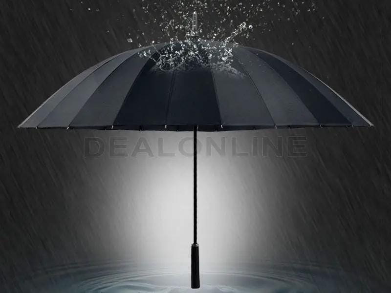 dealonline.co.nz dealonlinenz 24-Rib Umbrella with Carrying Cover - Arc 130CM NAVY Navy 24 Rib Umbrella Arc 130cm Manual Open