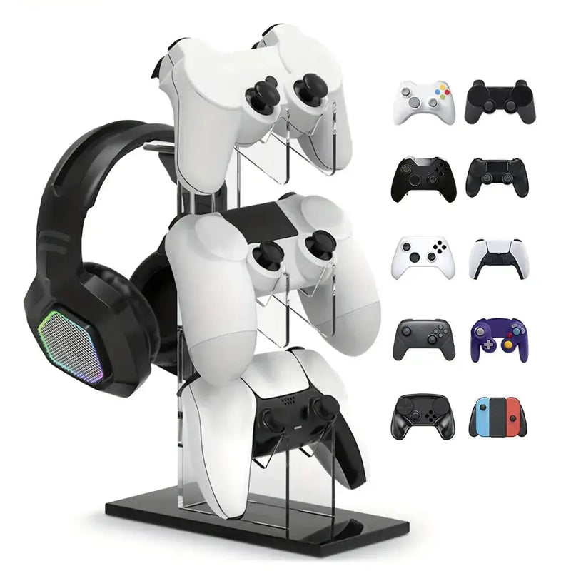 Universal 3-Layer Controller & Headphone Stand for PS5/PS4 (4 colours available) – view 1