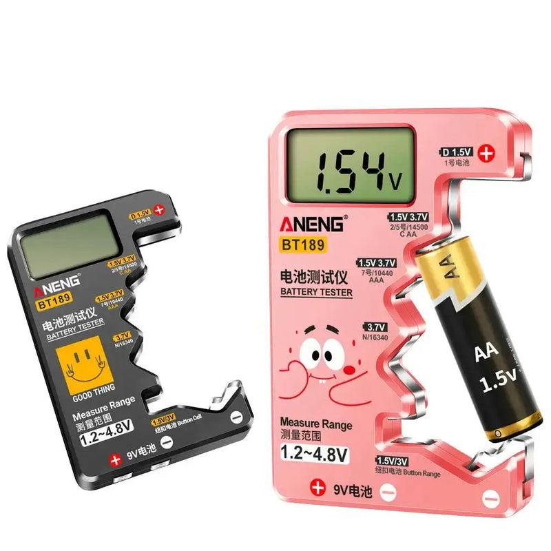 Universal Battery Tester for AA/AAA/C/D/9V/1.5V/3V (2 colours available) – view 1