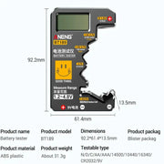 Universal Battery Tester for AA/AAA/C/D/9V/1.5V/3V (2 colours available) – view 8
