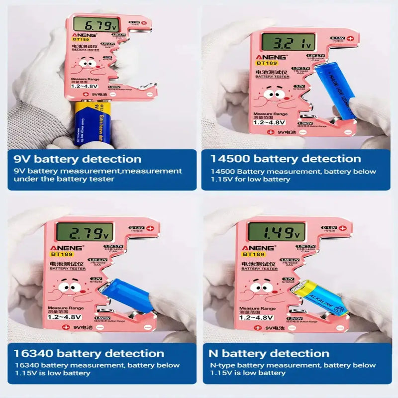 Universal Battery Tester for AA/AAA/C/D/9V/1.5V/3V (2 colours available) – view 11