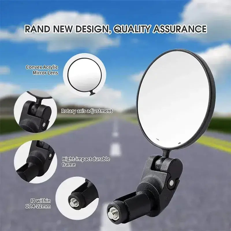 Habicare SS Universal Bicycle Rearview Mirror (1pc & 2pcs) Universal Bicycle Rearview Mirror (1pc & 2pcs)