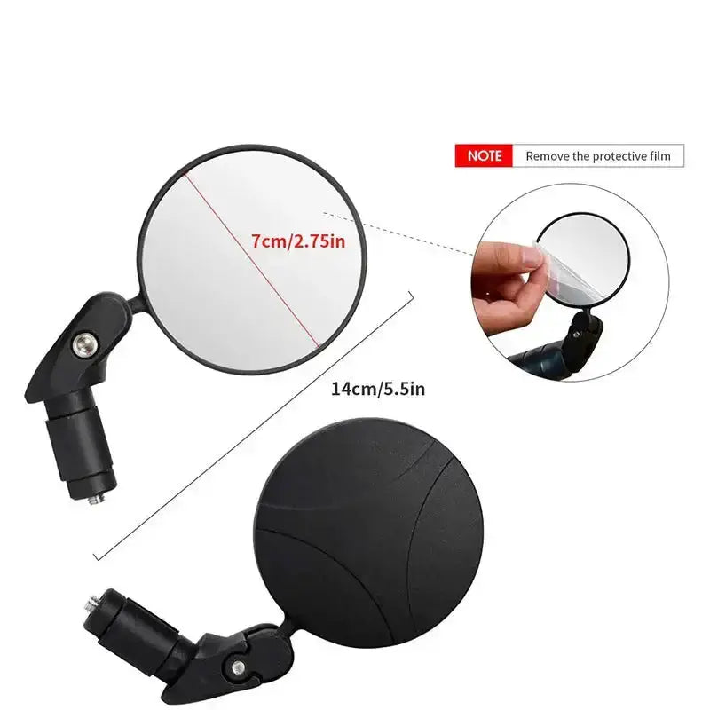 Habicare SS Universal Bicycle Rearview Mirror (1pc & 2pcs) Universal Bicycle Rearview Mirror (1pc & 2pcs)