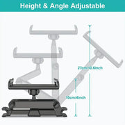 Universal Car Headrest Tablet & Phone Holder Mount (Black & Red) – view 4