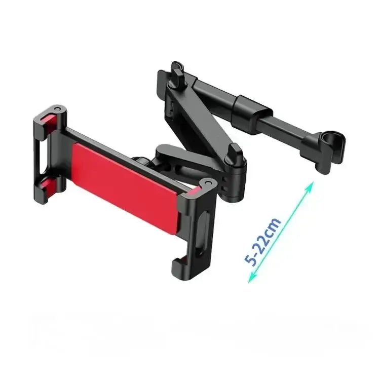 Universal Car Headrest Tablet & Phone Holder Mount (Black & Red) – view 9