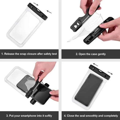 Universal Size IPX8 Underwater Waterproof Phone Bag for Mobile Phone – view 2
