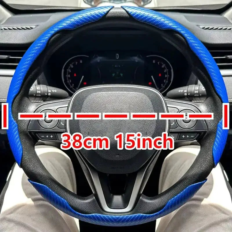 Universal Microfiber Leather Car Steering Wheel Cover (different colours & sets available) – view 4