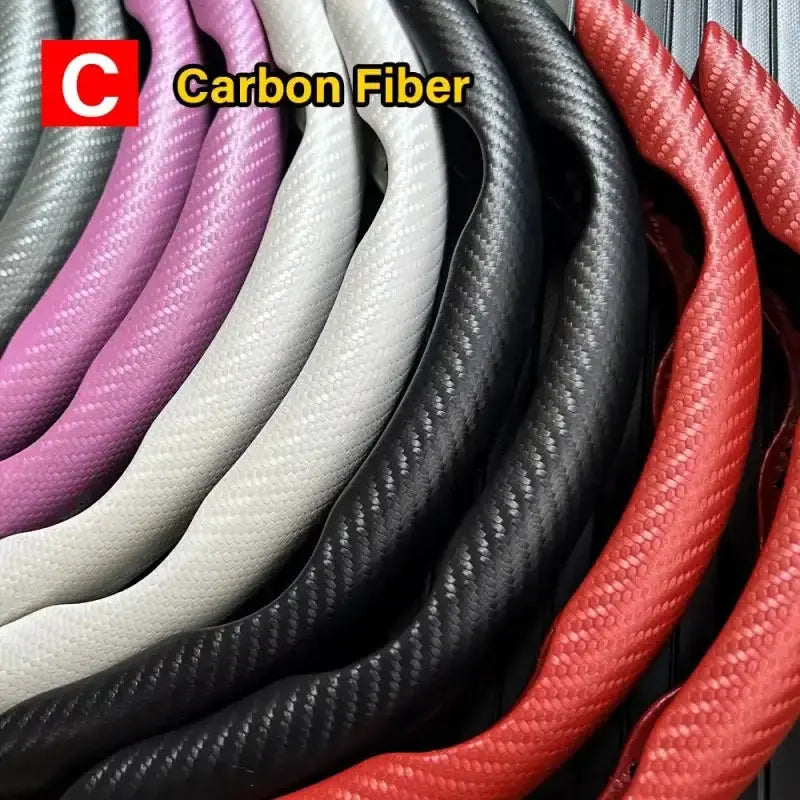 Universal Microfiber Leather Car Steering Wheel Cover (different colours & sets available) – view 3