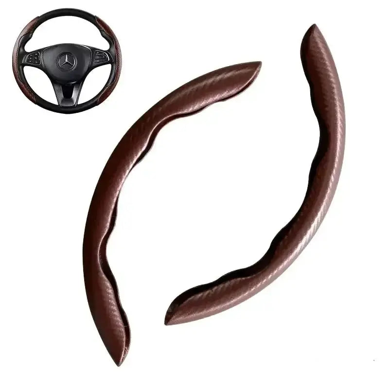 Universal Microfiber Leather Car Steering Wheel Cover (different colours & sets available) – view 2