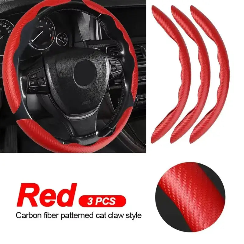 Universal Microfiber Leather Car Steering Wheel Cover (different colours & sets available) – view 7