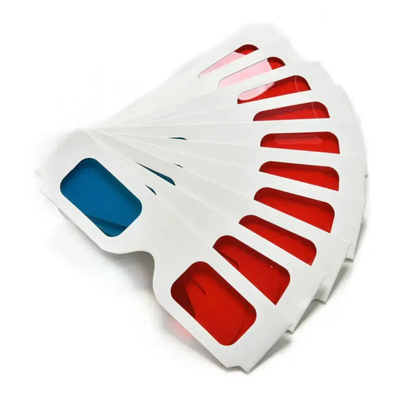 Habicare 9eight5 Universal Paper 3D Glasses (Red/Blue) – Pack of 10 Universal Paper 3D Glasses (Red/Blue) – Pack of 10