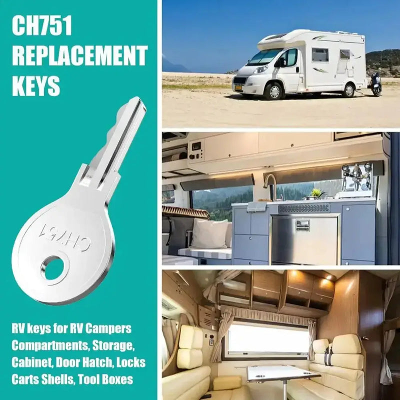 Habicare HBC Universal RV Cabinet Keys (5PCS) Universal RV Cabinet Keys (5PCS)