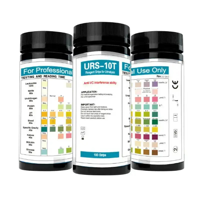 Habicare HBC Personal Health Test Strips (URS-10T) Habicare URS-10T Urinalysis Reagent Strips 100 Count