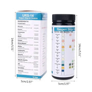 Habicare HBC Personal Health Test Strips (URS-14) Habicare URS-14 Urinalysis Reagent Strips 100 Count