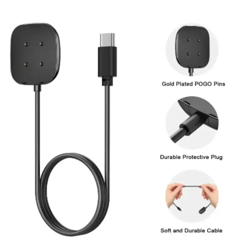 Charger Dock for Fitbit Versa 3/4 & Sense 1/2 (USB & Type C) – view 6