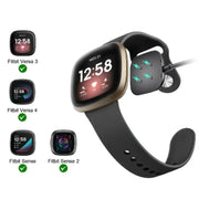 Charger Dock for Fitbit Versa 3/4 & Sense 1/2 (USB & Type C) – view 1