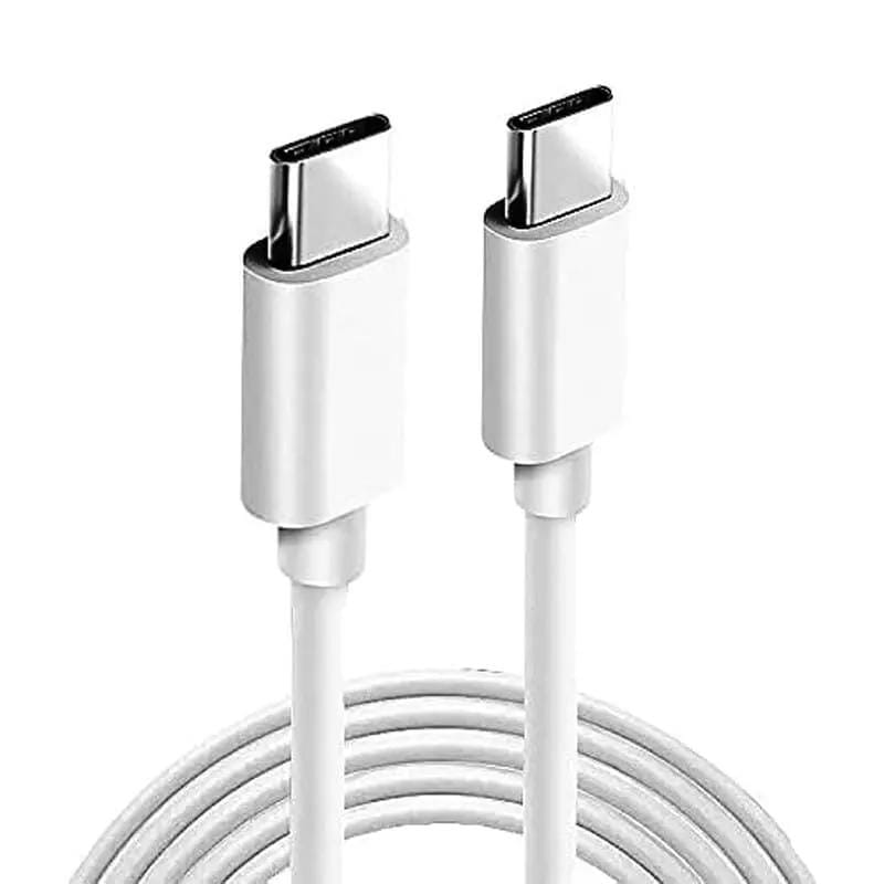 9eight5 Electronics Accessories USB-C to USB-C Charger Cable for HTC Phones (White) 1m USB-C to USB-C Charger Cable for HTC Phones (White) 1m