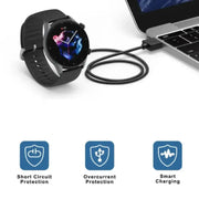 Habicare TWS USB Charger Cable for Amazfit GTR/GTS/T-Rex 2 USB Charger Cable for Amazfit GTR/GTS/T-Rex 2