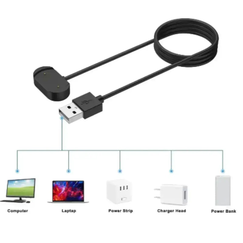 Habicare TWS USB Charger Cable for Amazfit GTR/GTS/T-Rex 2 USB Charger Cable for Amazfit GTR/GTS/T-Rex 2