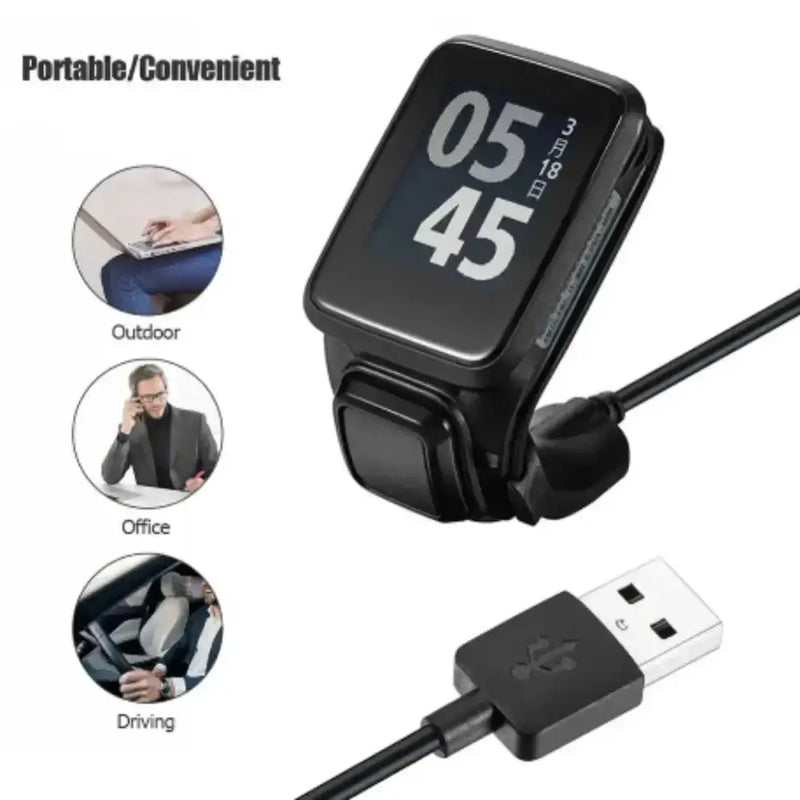 Habicare TWS USB Charger Cable for TomTom Spark/Golfer/Runner USB Charger Cable for TomTom Spark/Golfer/Runner