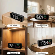 USB Digital Alarm Clock – TEMP & Date Display with 5-Level Brightness – view 5