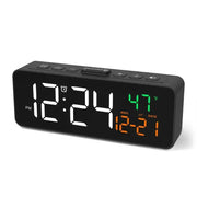 USB Digital Alarm Clock – TEMP & Date Display with 5-Level Brightness – view 1