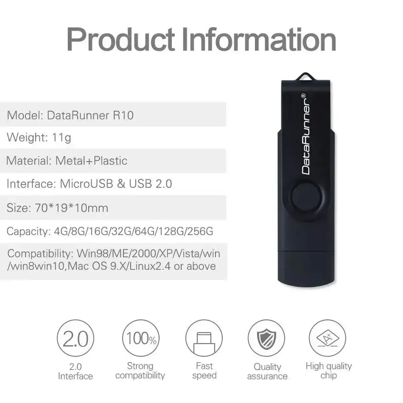 Habicare TWS USB Flash Drive (8GB–128GB) for Android & PC USB Flash Drive (8GB–128GB) for Android & PC