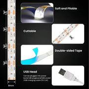 Habicare HBC USB LED Strip Light (multiple options available) USB LED Strip Lights for TV & Home Decor