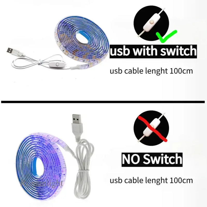 Habicare HBC USB LED Strip Light (multiple options available) USB LED Strip Lights for TV & Home Decor