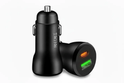 techplus Car Charger Type-C and USB Fast Charging Mobile Adapter TechPlus USB A USB C PD Car Charger Fast Charge