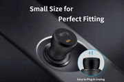 techplus Car Charger Type-C and USB Fast Charging Mobile Adapter TechPlus USB A USB C PD Car Charger Fast Charge
