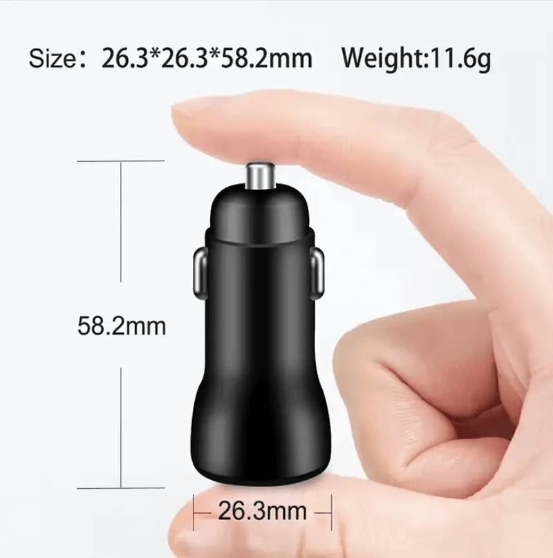 techplus Car Charger Type-C and USB Fast Charging Mobile Adapter TechPlus USB A USB C PD Car Charger Fast Charge
