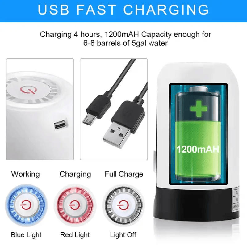 techplus Electric Water Dispenser Pump – USB Rechargeable Electric Water Dispenser Pump – USB Rechargeable | NZ