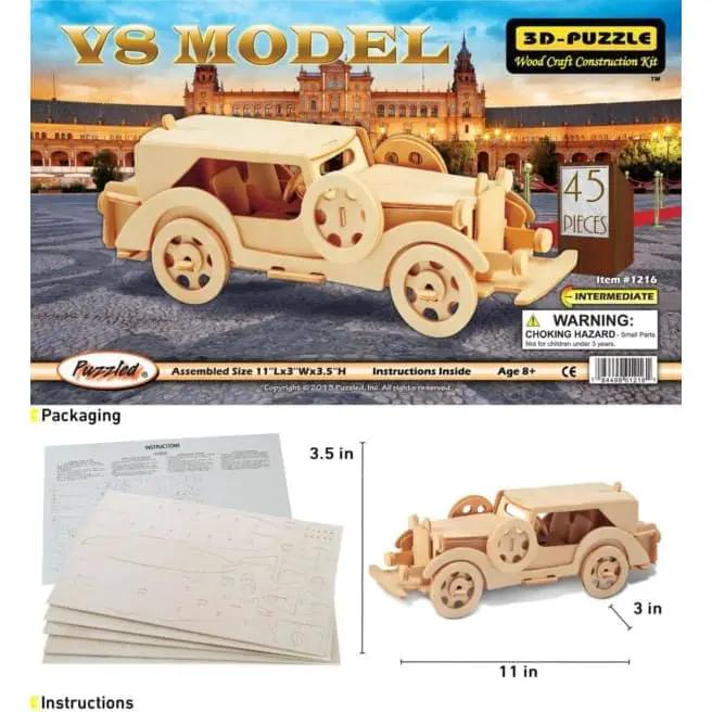 9eight5 3D Puzzle V8 Model V8 Model