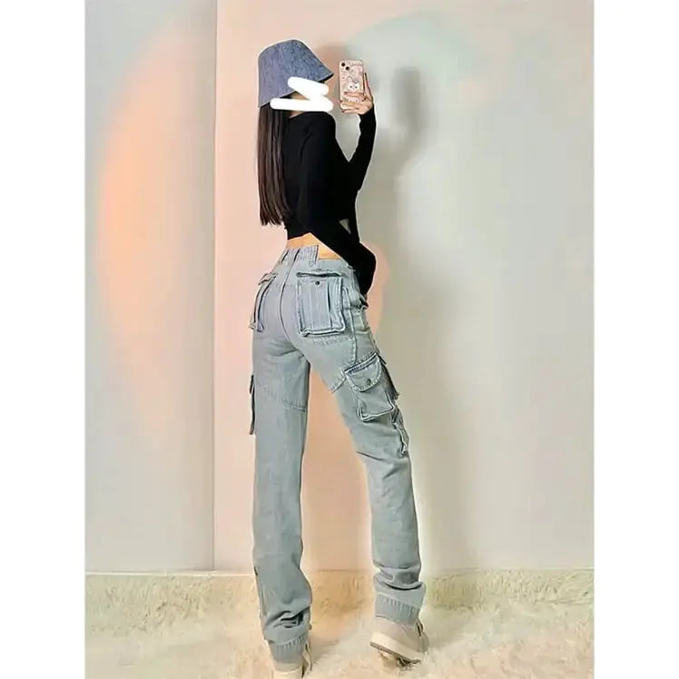 Women's High Street Multi-Pocket Cargo Jeans – view 3