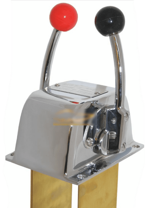 Absolute Marine Twin Lever Mechanical Controls Top Mount Reliable Precision Throttle And Clutch For Twin Engine Boats