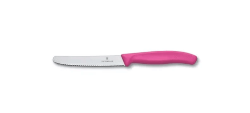 Victorinox Tomato & Sausage Knife 6.7836 - 11cm Pink Handle – view 1