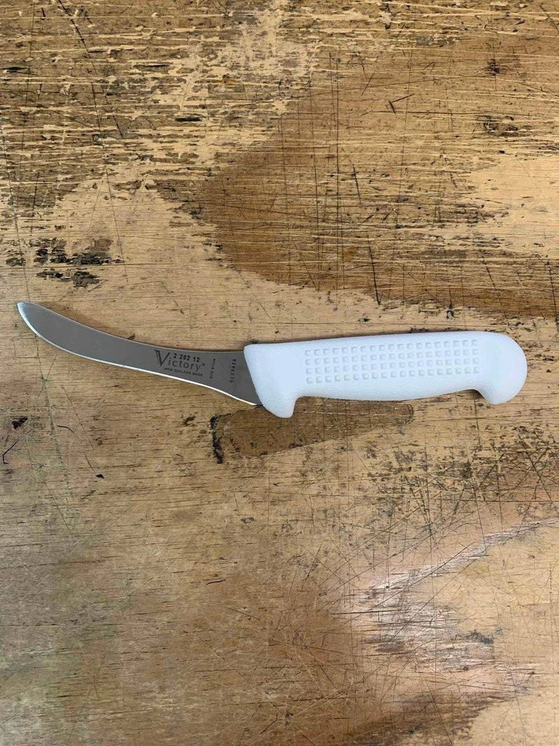 Victory Knives Butchers Knives White Handle Blading Knife 2-202-12-115 Victory Knives Blading Knife 2-202-12-115