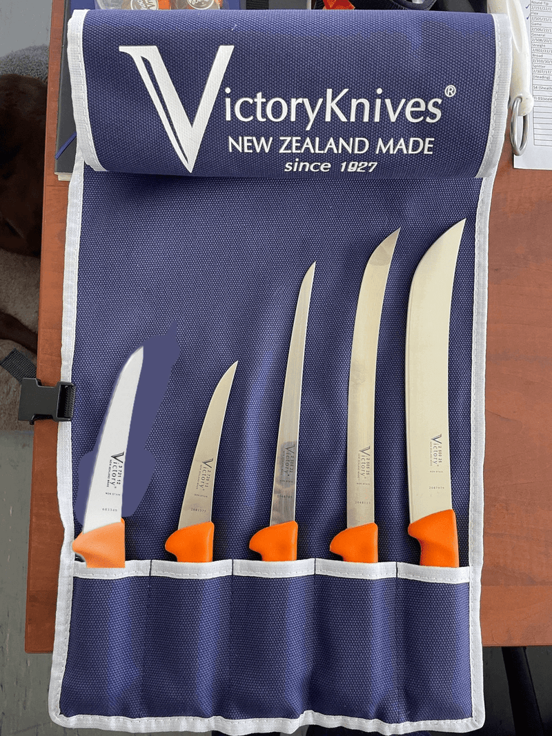 High Vis Hunting and Fishing Knife Set – view 1