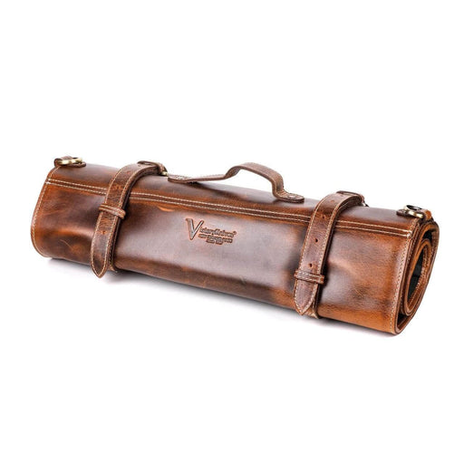 Victory Knives Knife Sheaths Victory Leather Knife Rolls-11 Pockets Leather Knife Roll Victory Knives 11 Pockets