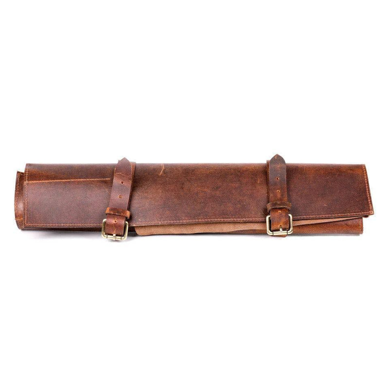 Victory Knives Knife Sheaths Victory Leather Knife Wrap- 5 Pockets Victory Knives Leather Knife Wrap 5 Pockets for Travel