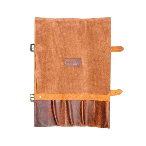 Victory Knives Knife Sheaths Victory Leather Knife Wrap- 5 Pockets Victory Knives Leather Knife Wrap 5 Pockets for Travel