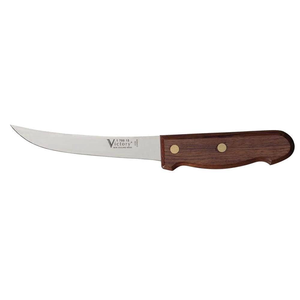 Victory Knives Knives Curved Boning Knife 15cm Blade Wooden Handle 1-700-15-110 Curved Boning Knife Victory Knives 15cm Blade