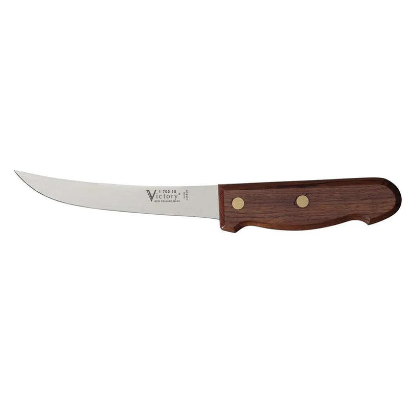 Victory Knives Knives Curved Boning Knife 15cm Blade Wooden Handle 1-700-15-110 Curved Boning Knife Victory Knives 15cm Blade