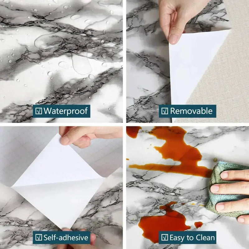 Vinyl Marble Wallpaper – Waterproof (8 designs available) – view 18