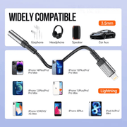 techplus Vipfan Lightning to 3.5mm Audio Jack Adaptor Vipfan Lightning 3.5mm Audio Adapter iPhone and iPad