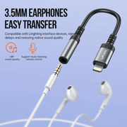 techplus Vipfan Lightning to 3.5mm Audio Jack Adaptor Vipfan Lightning 3.5mm Audio Adapter iPhone and iPad