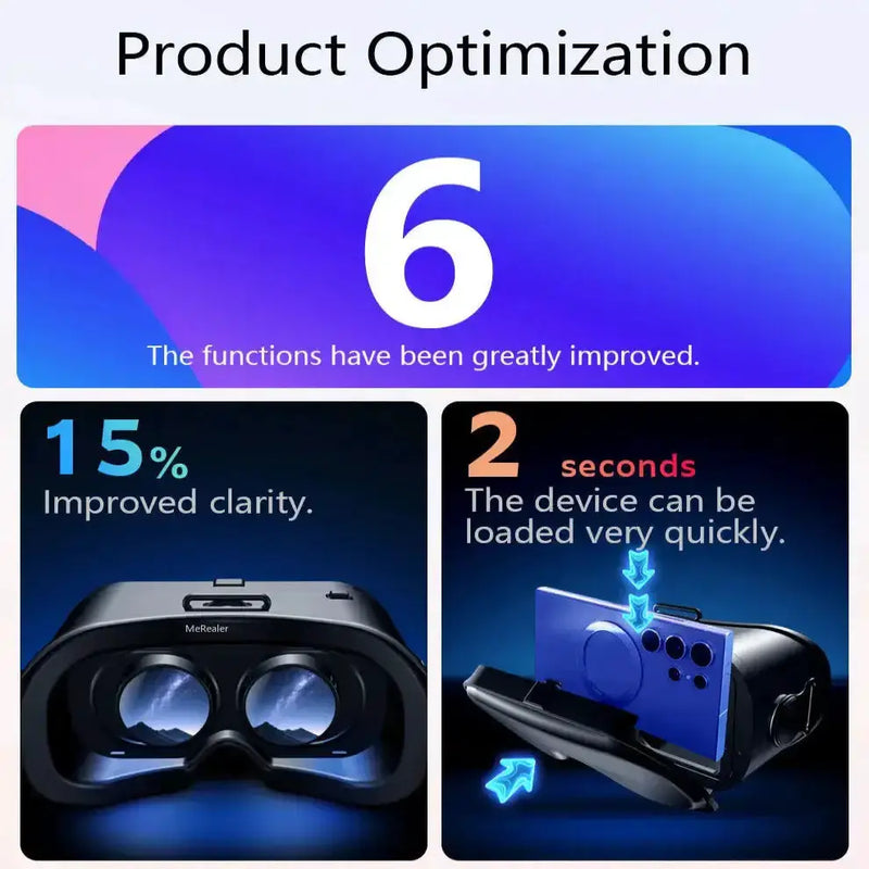 Habicare 9eight5 Virtual Reality Headset for 5–7" Smartphones Virtual Reality Headset for 5–7" Smartphones
